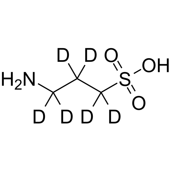 Tramiprosate-d6 Chemical Structure Tramiprosate-d6(Synonyms: Homotaurine-d6; 3-Amino-1-propanesulfonic acid-d6)