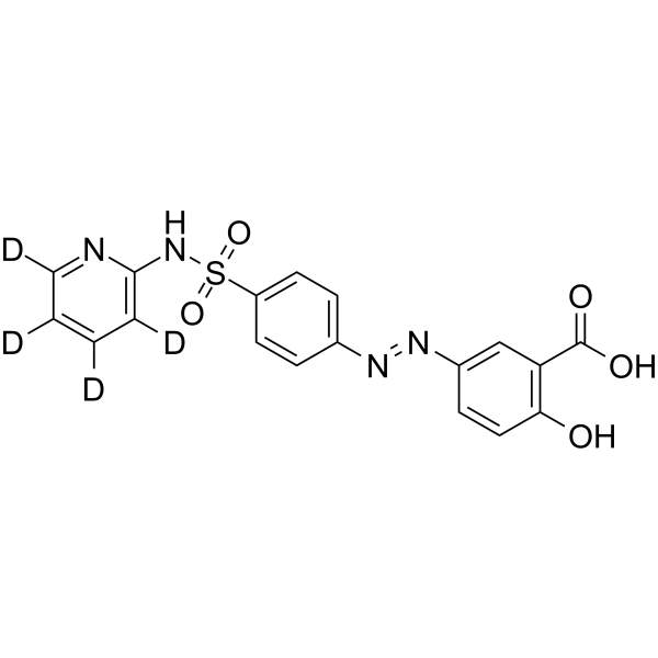 Sulfasalazine-d4(Synonyms: 柳氮磺吡啶 d4)