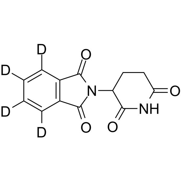 Thalidomide D4 Chemical Structure Thalidomide D4(Synonyms: 沙利度胺 D4)
