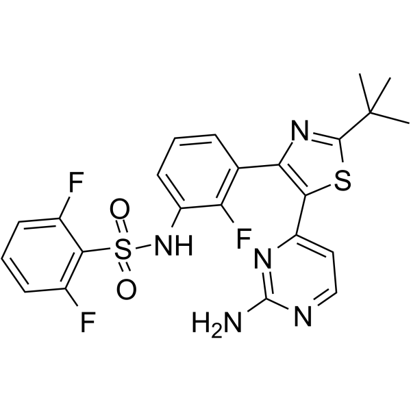 Dabrafenib(Synonyms: 达拉非尼; GSK2118436A;  GSK2118436)