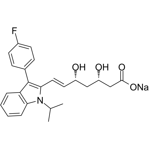 (3S,5R)-Fluvastatin sodium Chemical Structure (3S,5R)-Fluvastatin sodium(Synonyms: (3S,5R)-XU 62-320)