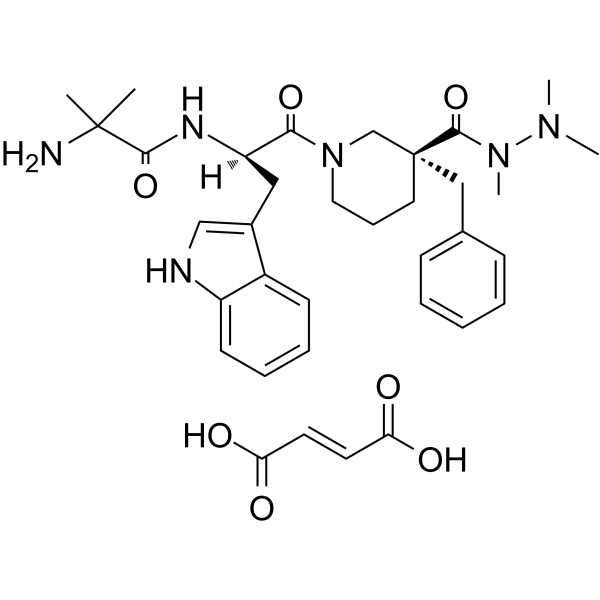 Anamorelin Fumarate(Synonyms: 富马酸阿拉莫林; ONO-7643 Fumarate;  RC1291 Fumarate)