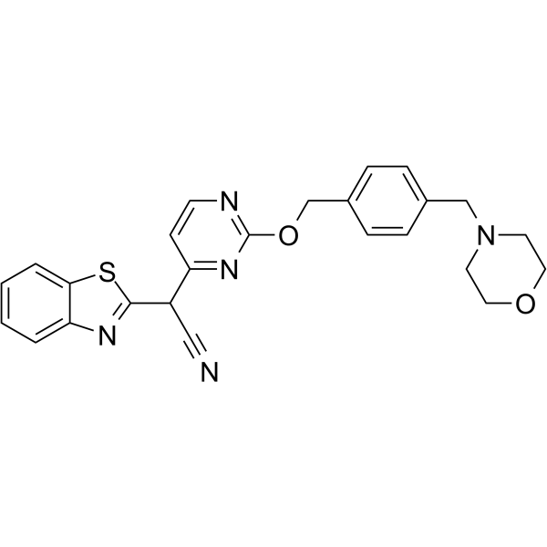 Bentamapimod Chemical Structure Bentamapimod(Synonyms: AS 602801)