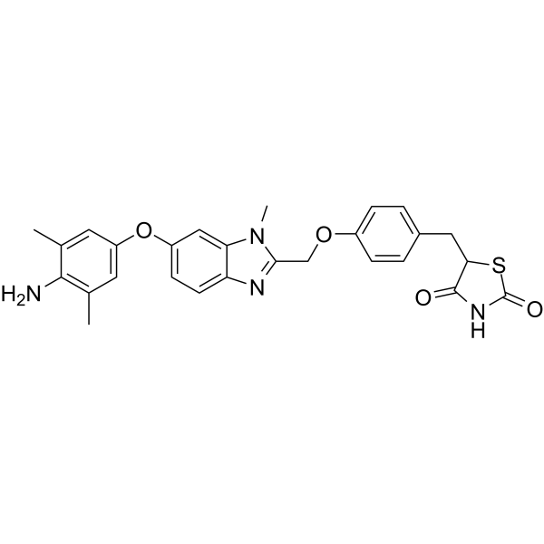 Inolitazone Chemical Structure Inolitazone(Synonyms: Efatutazone; CS-7017; RS5444)