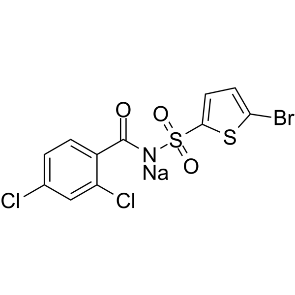 Tasisulam sodium(Synonyms: LY 573636 sodium)