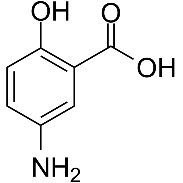 5-Aminosalicylic Acid(Synonyms: 5-氨基水杨酸; Mesalamine;  5-ASA;  Mesalazine)