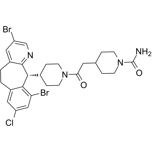 Lonafarnib Chemical Structure Lonafarnib(Synonyms: Sch66336)