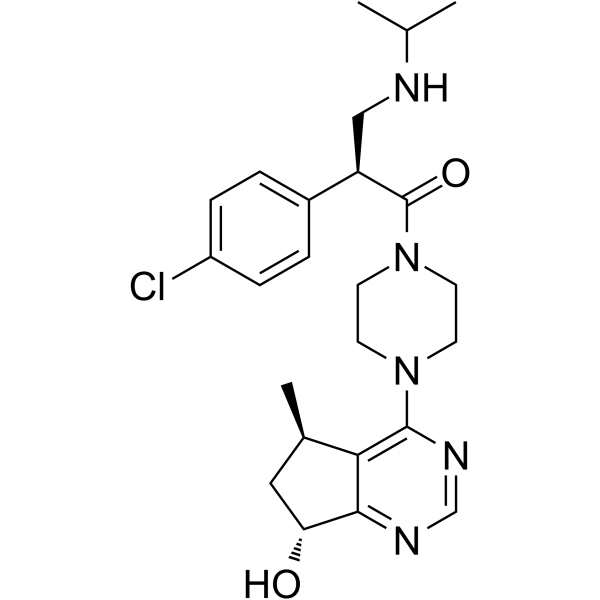 Ipatasertib Chemical Structure Ipatasertib(Synonyms: GDC-0068; RG7440)