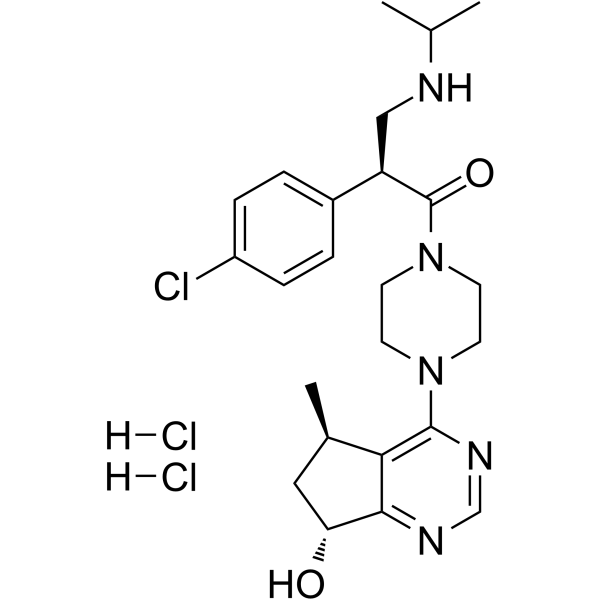 Ipatasertib dihydrochloride(Synonyms: GDC-0068 dihydrochloride; RG-7440 dihydrochloride)