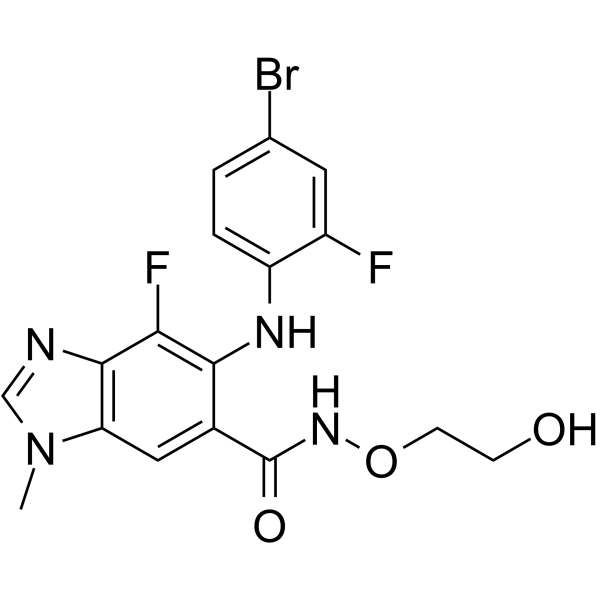 Binimetinib(Synonyms: MEK162;  ARRY-162;  ARRY-438162)