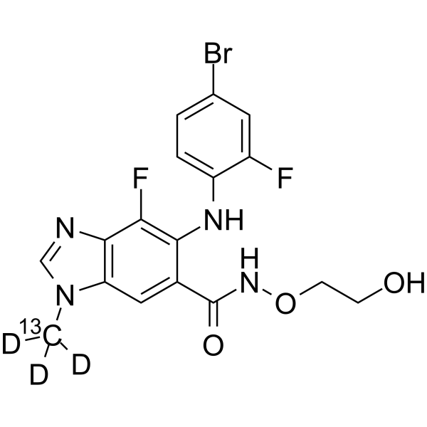 Binimetinib-13C,d3(Synonyms: MEK162-13C,d3;  ARRY-162-13C,d3;  ARRY-438162-13C,d3)