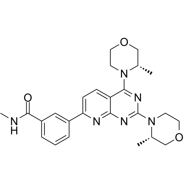 Vistusertib Chemical Structure Vistusertib(Synonyms: AZD2014)