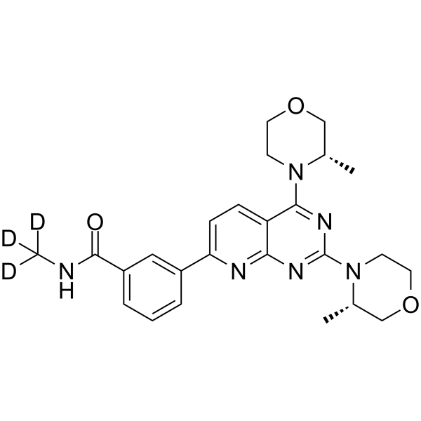 Vistusertib-d3 Chemical Structure Vistusertib-d3(Synonyms: AZD2014-d3)