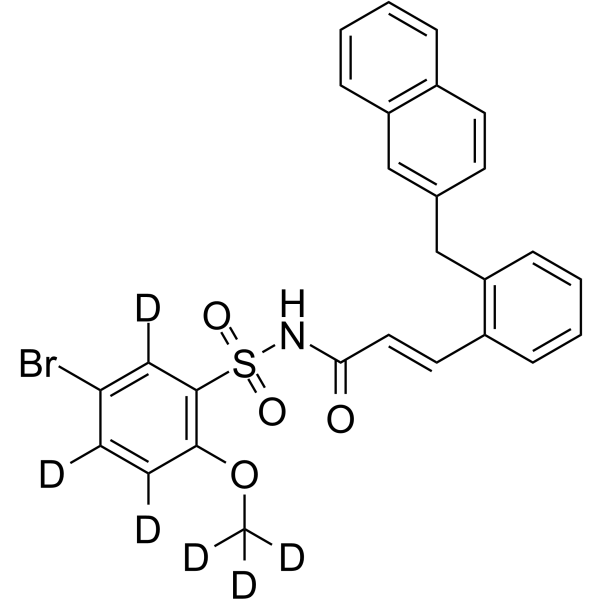 L-798106-d6 Chemical Structure L-798106-d6(Synonyms: CM9-d6; GW671021-d6)