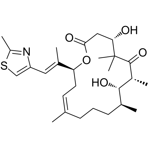 Epothilone D Chemical Structure Epothilone D(Synonyms: KOS 862)