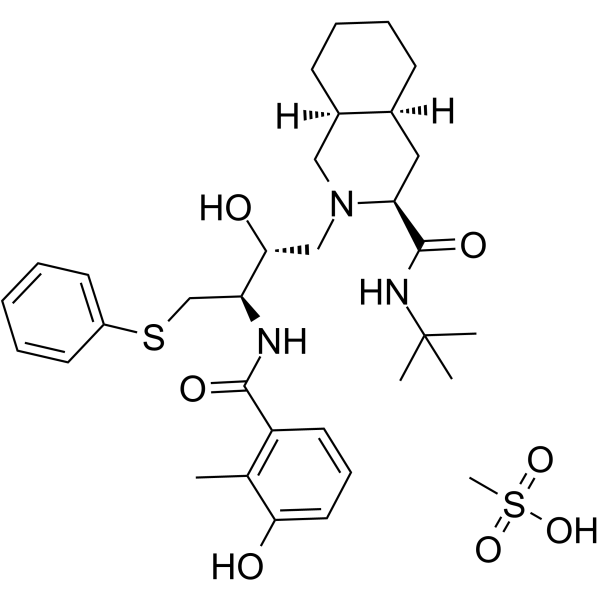 Nelfinavir Mesylate(Synonyms: AG 1343 Mesylate)