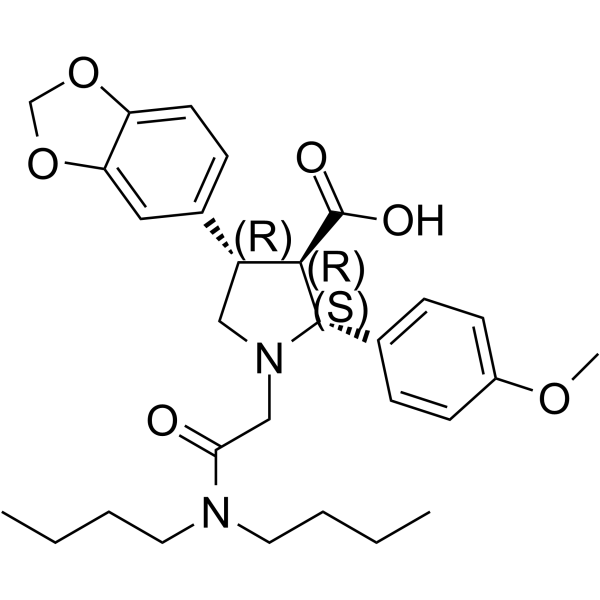 Atrasentan Chemical Structure Atrasentan(Synonyms: ABT-627; (+)-A 127722; A-147627)