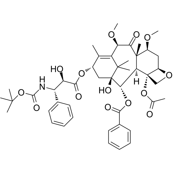 Cabazitaxel Chemical Structure Cabazitaxel(Synonyms: XRP6258; RPR-116258A; taxoid XRP6258)