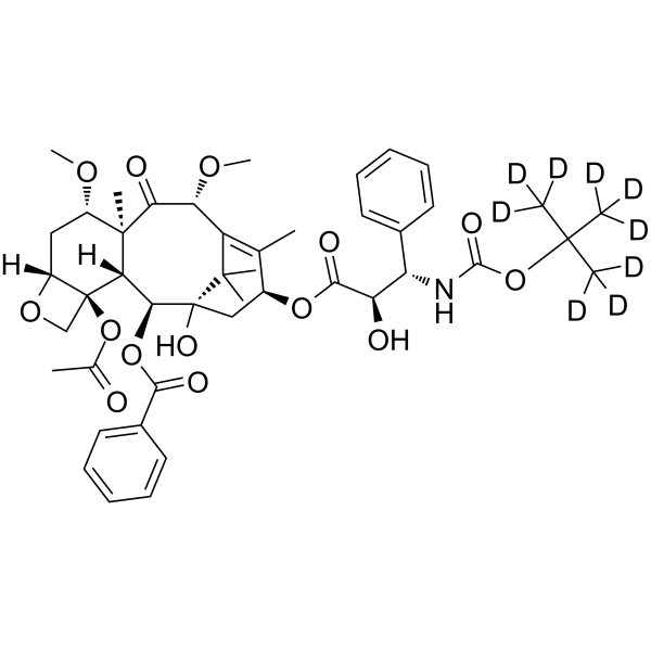 Cabazitaxel-d9(Synonyms: XRP6258-d9;  RPR-116258A-d9;  taxoid XRP6258-d9)