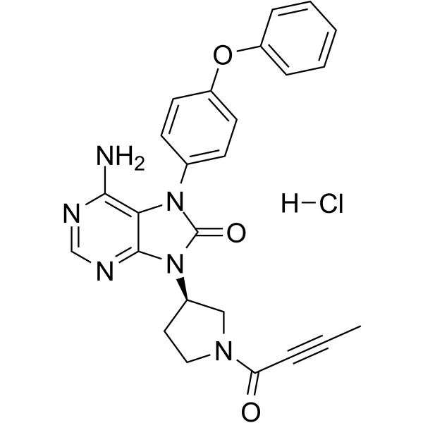 Tirabrutinib hydrochloride(Synonyms: ONO-4059 hydrochloride; GS-4059 hydrochloride)