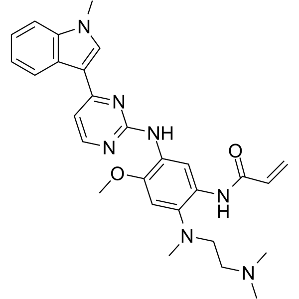 Osimertinib(Synonyms: 奥希替尼; AZD-9291;  Mereletinib)