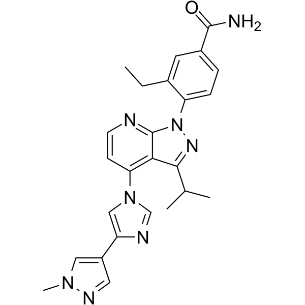Pimitespib Chemical Structure Pimitespib(Synonyms: TAS-116)
