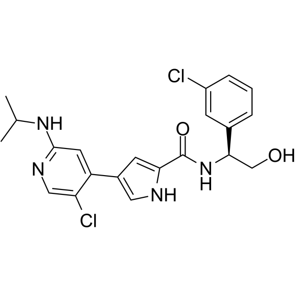 Ulixertinib Chemical Structure Ulixertinib(Synonyms: BVD-523; VRT752271)