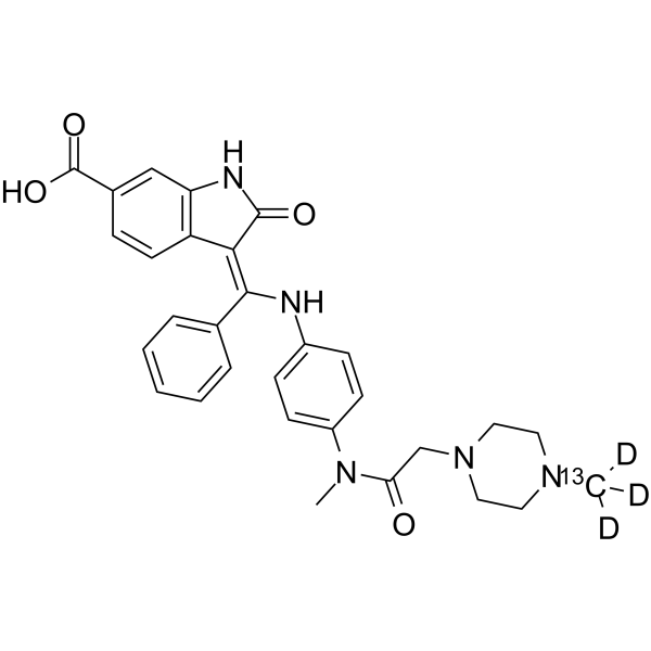 BIBF 1202-13C,d3 Chemical Structure BIBF 1202-13C,d3