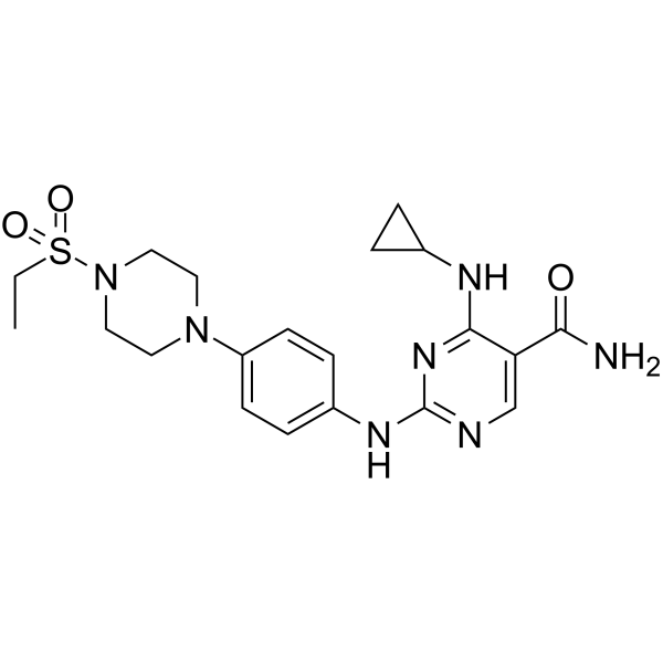 Cerdulatinib(Synonyms: PRT062070;  PRT2070)