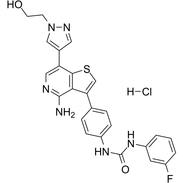 Ilorasertib hydrochloride(Synonyms: ABT-348 hydrochloride)