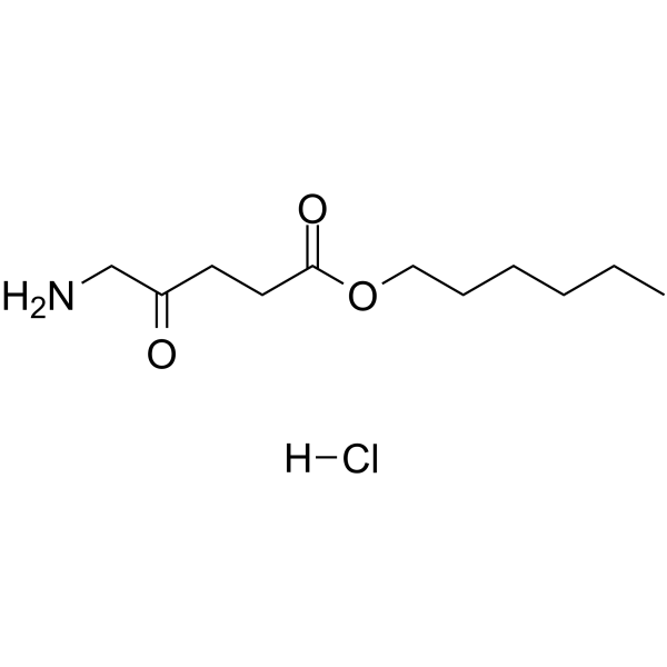 Hexaminolevulinate hydrochloride(Synonyms: Hexyl 5-aminolevulinate hydrochloride;  P-1206;  5-Aminolevulinic acid hexyl ester hydrochloride)