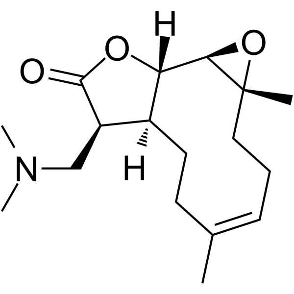 DMAPT Chemical Structure DMAPT(Synonyms: Dimethylamino Parthenolide)