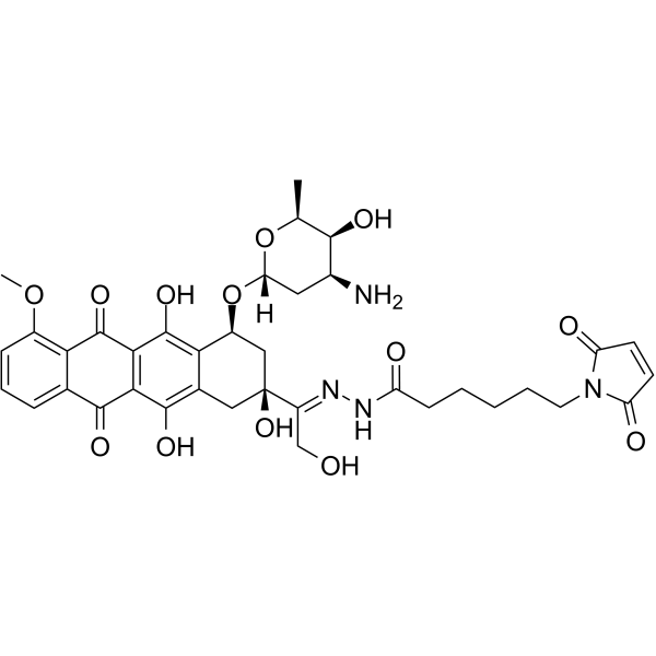 Aldoxorubicin Chemical Structure Aldoxorubicin(Synonyms: INNO-206; DOXO-EMCH)
