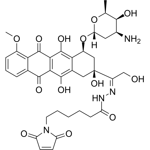 MC-DOXHZN(Synonyms: (E/Z)-Aldoxorubicin;  Doxorubicin(6-maleimidocaproyl)hydrazone)