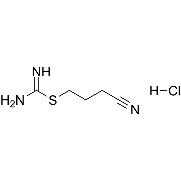Kevetrin hydrochloride(Synonyms: 4-Isothioureidobutyronitrile hydrochloride;  thioureidobutyronitrile hydrochloride;  thioureido butyronitrile hydrochloride)