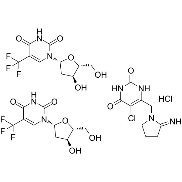 Trifluridine/tipiracil hydrochloride mixture(Synonyms: TAS-102)