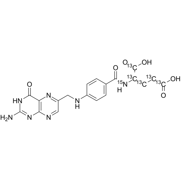Folic acid-13C5,15N1(Synonyms: 叶酸 13C5,15N1)