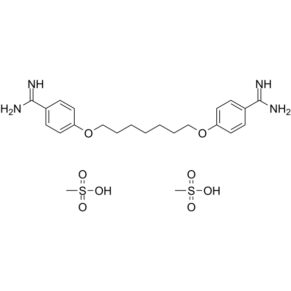 Heptamidine dimethanesulfonate(Synonyms: SBi4211 dimethanesulfonate)
