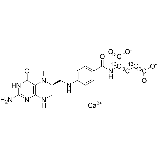 Levomefolate-13C5 calcium(Synonyms: 5-Methyltetrahydrofolic Acid-13C5 calcium salt)