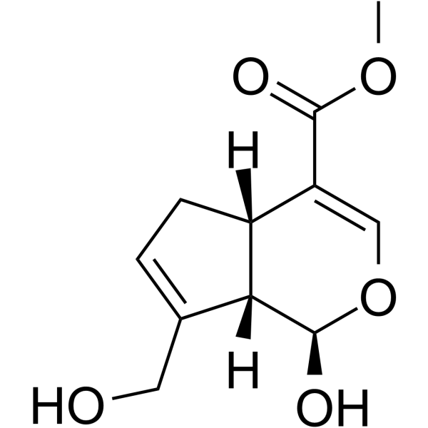 Genipin Chemical Structure Genipin(Synonyms: 京尼平; (+)-Genipin)