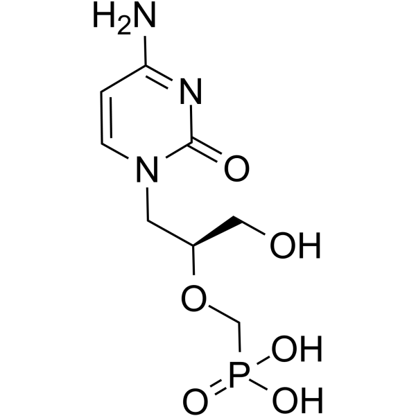 Cidofovir Chemical Structure Cidofovir(Synonyms: 西多福韦; GS 0504; HPMPC; (S)-HPMPC)