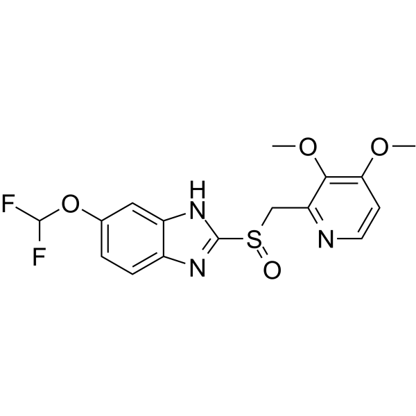 Pantoprazole Chemical Structure Pantoprazole(Synonyms: 泮托拉唑; BY1023; SKF96022)