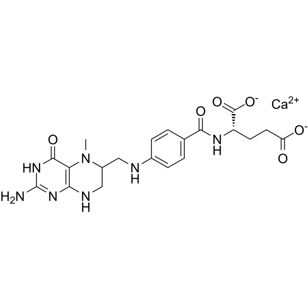 Calcium N5-methyltetrahydrofolate Chemical Structure Calcium N5-methyltetrahydrofolate(Synonyms: N5-甲基四氢叶酸钙; NSC173328)