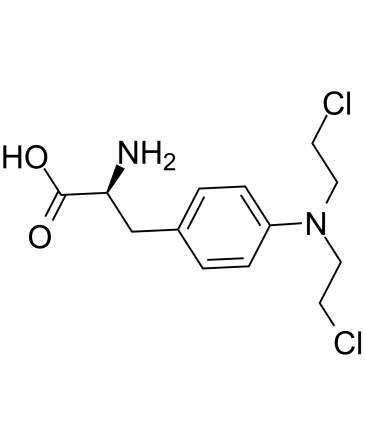 Melphalan Chemical Structure Melphalan(Synonyms: L-PAM)