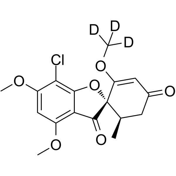 Griseofulvin-d3 Chemical Structure Griseofulvin-d3(Synonyms: 灰黄霉素 d3)