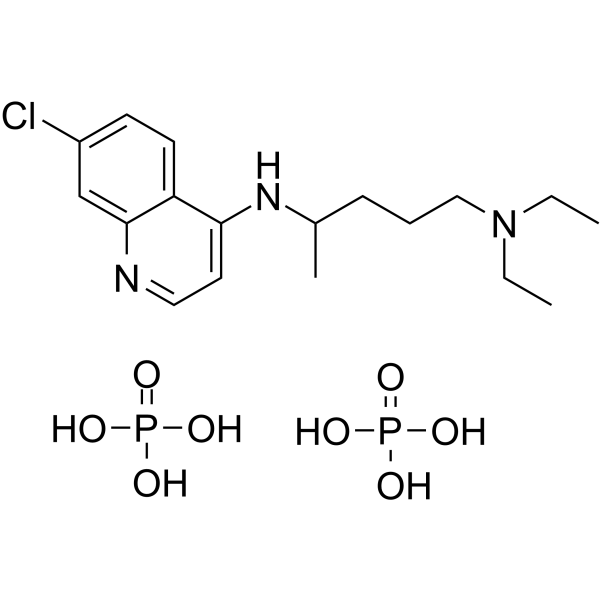 Chloroquine phosphate Chemical Structure Chloroquine phosphate(Synonyms: 磷酸氯喹)