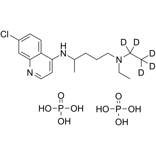 Chloroquine-d5 diphosphate(Synonyms: 磷酸氯喹 d5 (二磷酸盐))