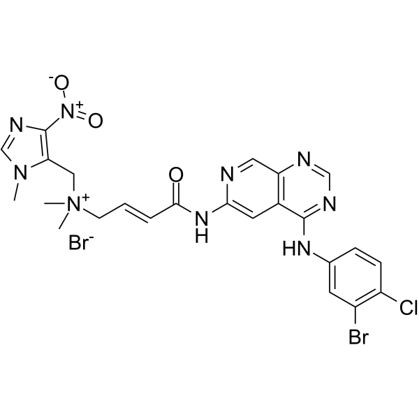 Tarloxotinib bromide Chemical Structure Tarloxotinib bromide(Synonyms: TH-4000)