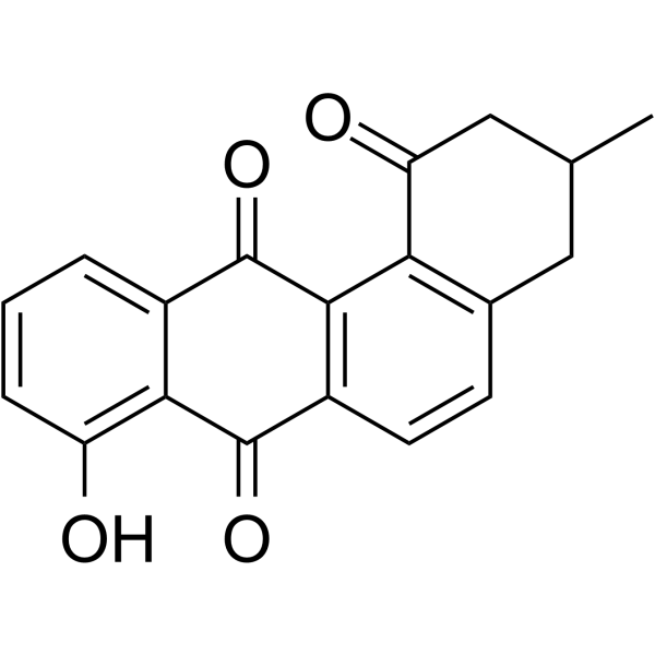 Ochromycinone Chemical Structure Ochromycinone(Synonyms: (Rac)-STA-21)