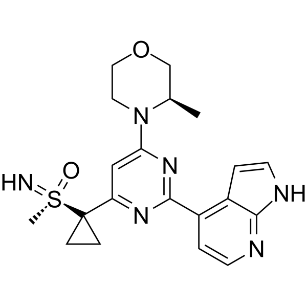 (S)-Ceralasertib Chemical Structure (S)-Ceralasertib(Synonyms: (S)-AZD6738)